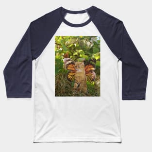 Cat Fairies: Quizzical Baseball T-Shirt